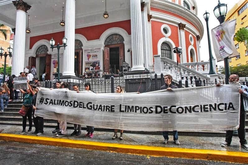 Póster de la obra Salimos del Guaire Limpios de Conciencia